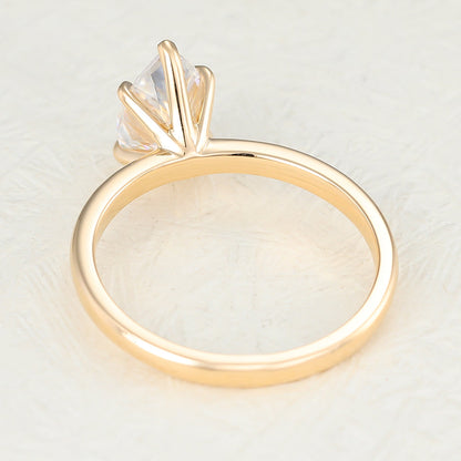 1.5 CT Pear Solitaire Lab-Grown Diamond Engagement Ring