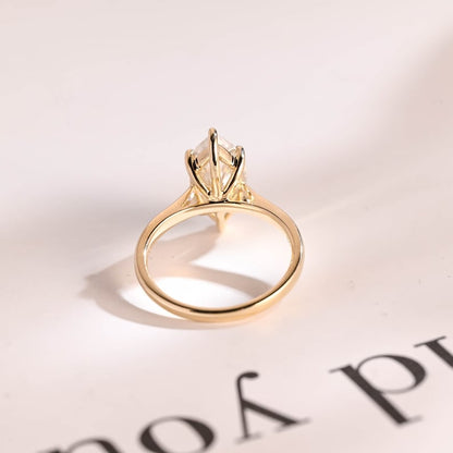 Stunning 1.0 - 2.0 CT Marquise Moissanite Engagement Ring with Solitaire Design 8