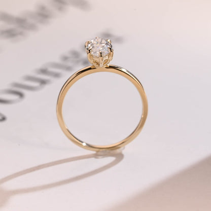 Stunning 1.0 - 2.0 CT Marquise Moissanite Engagement Ring with Solitaire Design 9