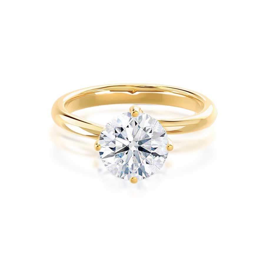 1.2 CT Round Solitaire  Lab Grown Diamond Engagement Ring