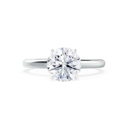 1.2 CT Round Solitaire Lab Grown Diamond Engagement Ring