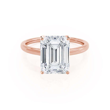 1.01 CT Emerald Solitaire Lab Grown Diamond Engagement Ring