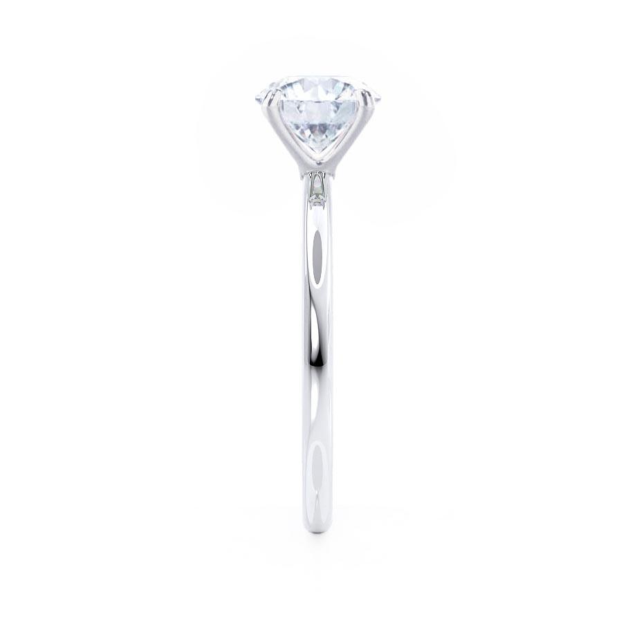 1.2 CT Round Solitaire Lab Grown Diamond Engagement Ring
