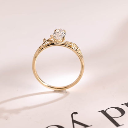 Stunning 1.0 - 2.0 CT Marquise Moissanite Engagement Ring with Solitaire Design 10