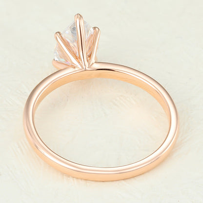 1.5 CT Pear Solitaire Lab-Grown Diamond Engagement Ring