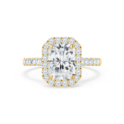 1.2 CT Radiant Halo & Pave Lab Grown Diamond Engagement Ring