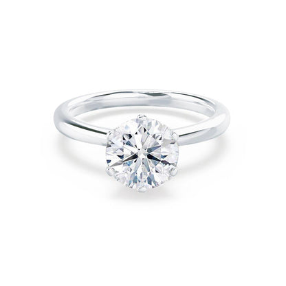 1.5 CT Round Solitaire Lab Grown Diamond Engagement Ring